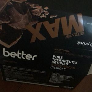 Opened (cellophane off) max ketone